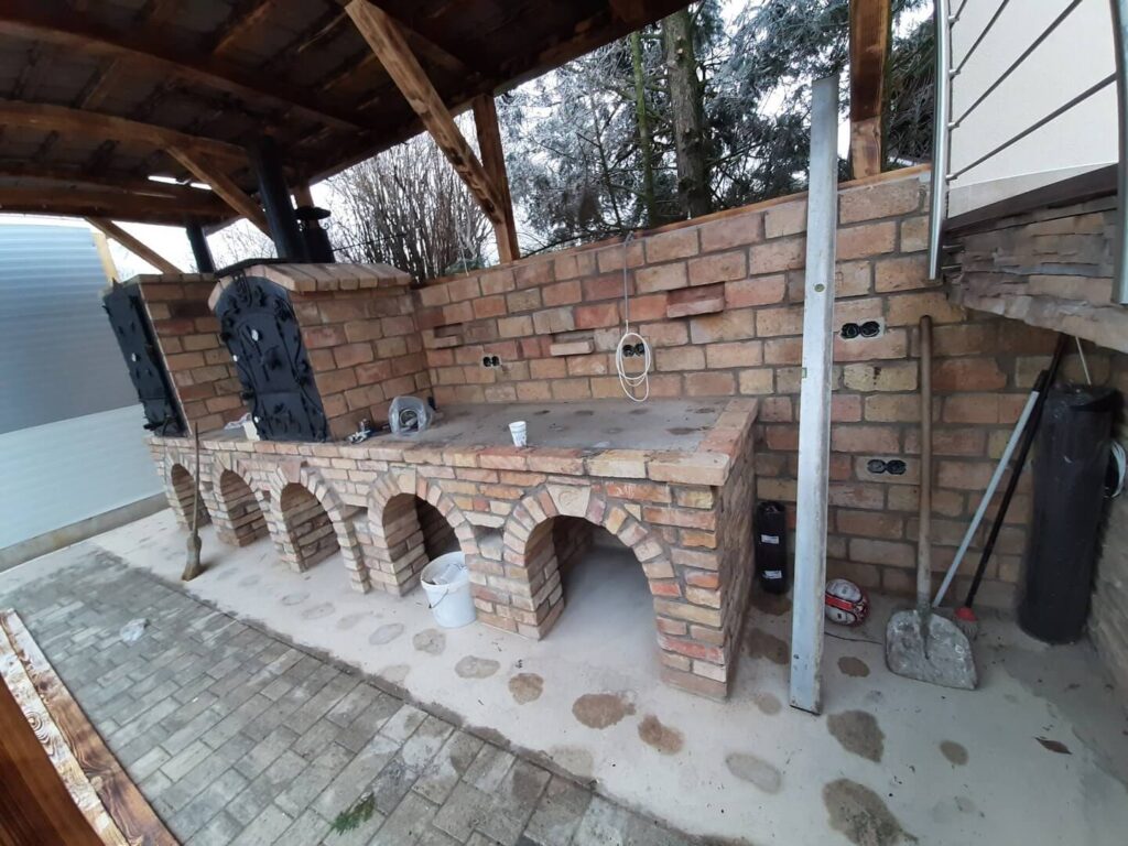 Grillezőpulthoz elektromos hálózat kiépítése